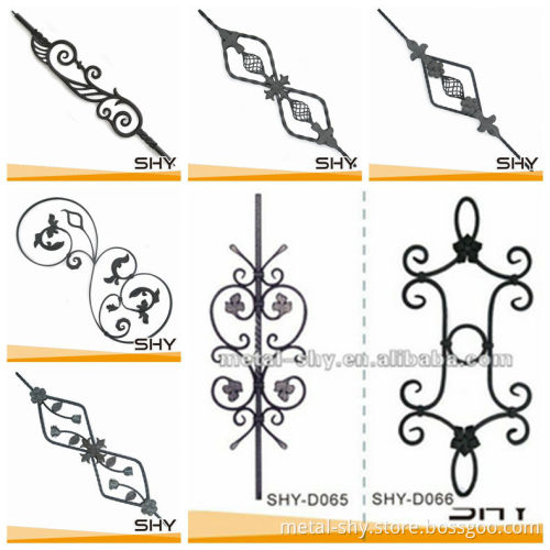 Wrought iron stair metal spindle baluster / stair baluster